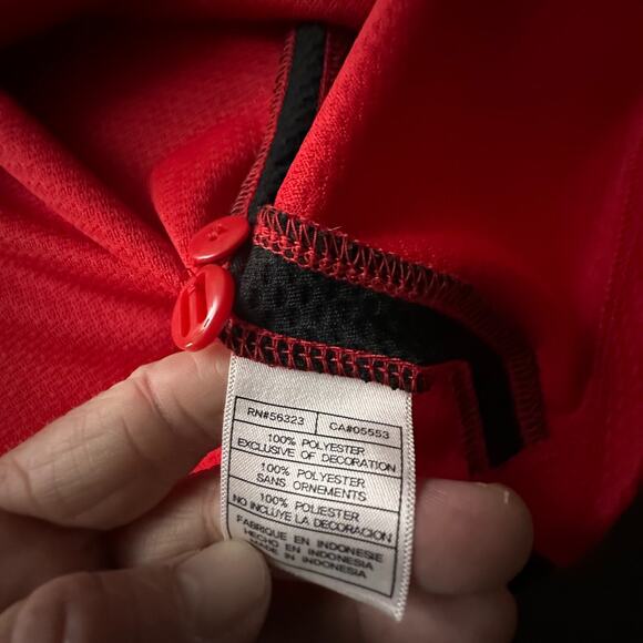 VTG Nike UGA Shirt Mens Large Red Y2k Sugar Bowl Polo Performance Preppy Dawgs - Picture 5 of 11
